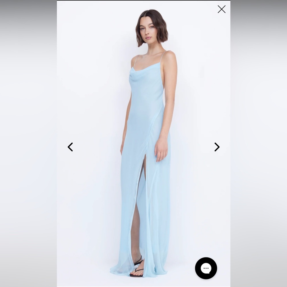 Bec + Bridge Elzette Split Maxi Dress - Dolphin Blue